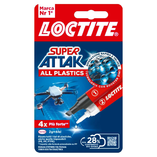 Colla s/attak plastica g2.+4ml