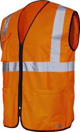 Gilet zip 1260 arancio m/l