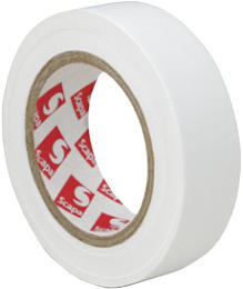 Nastro isol.bianco  mm.15x10m.