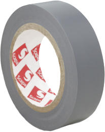 Nastro isol.grigio  mm.15x10m.
