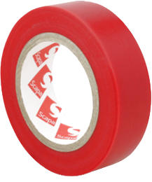 Nastro isol.rosso   mm.15x10m.