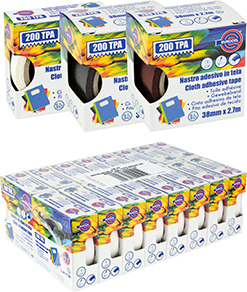 Nastro telato bianco  19 m.2,7