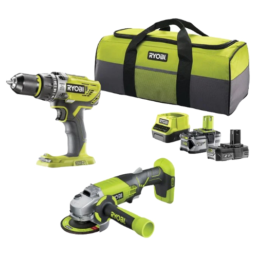 Promo kit ryobi r18pdag-242s
