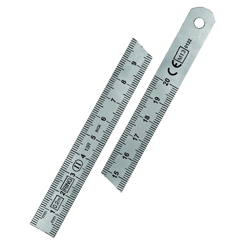 Righelli acciaio mm.13x150