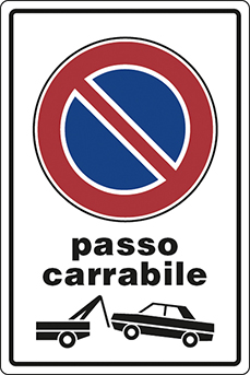 S.all.passo carrabile    45x30