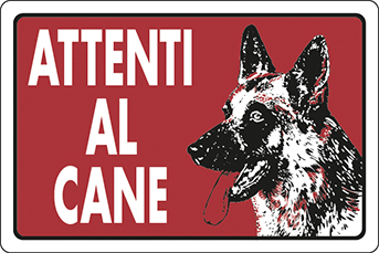 S.PVC-ATTENTI-AL-CANE----30X20